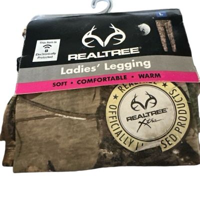 Realtree Ladies' Camo Leggings, Size Large, Soft, Comfortable, Warm, Ships Free